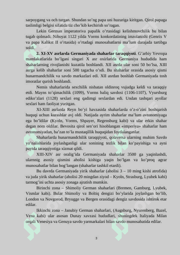 XI-XV asrlarda Germaniya 3