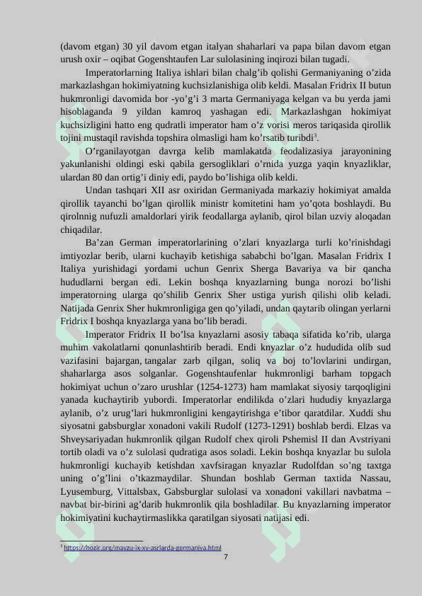XI-XV asrlarda Germaniya 7