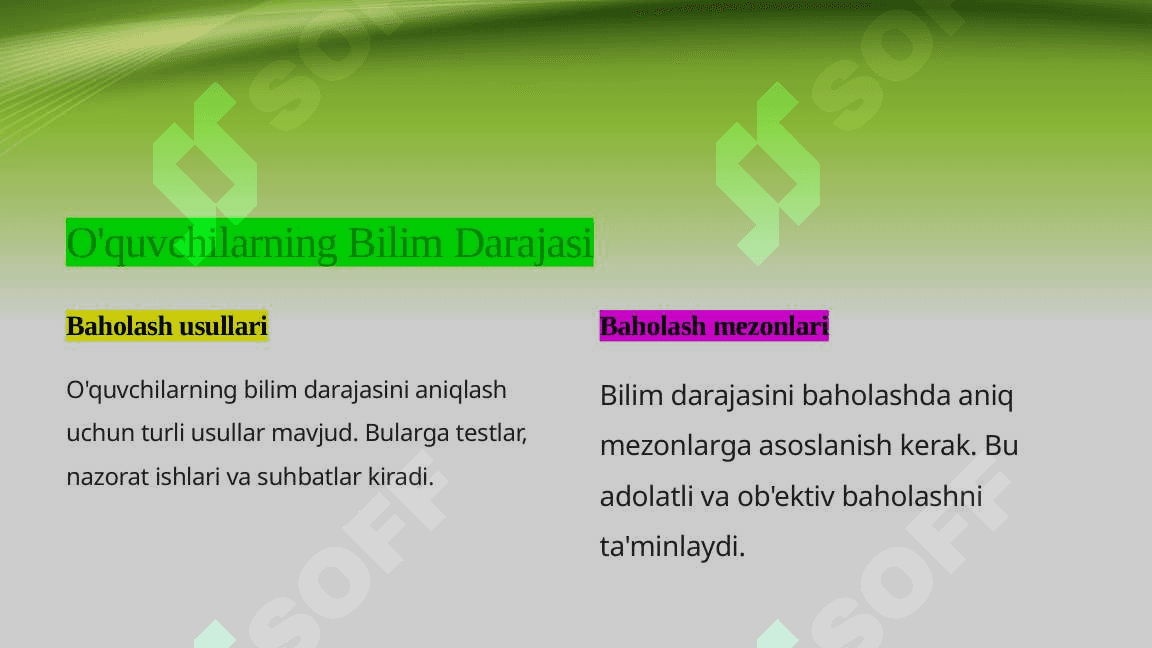 Pedagogik Diagnostika Obyektlari (taqdimot ) 5