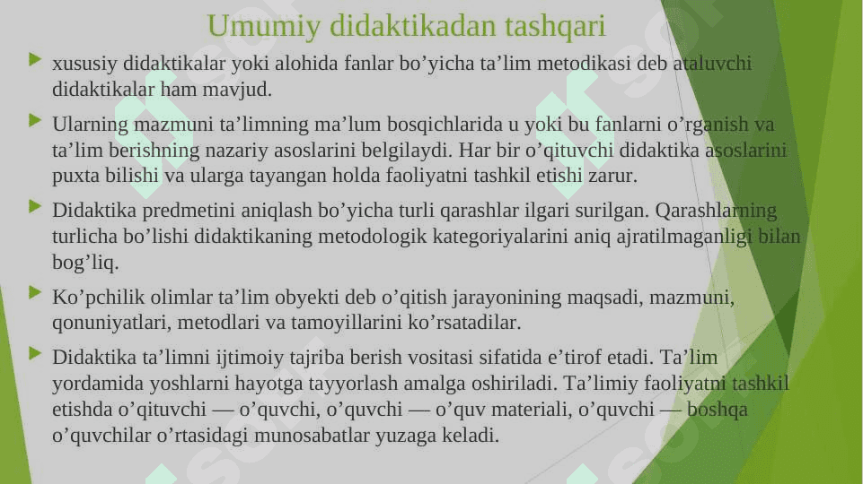 DIDAKTIKA TA’LIM NAZARIYASINING MOHIYATI 4