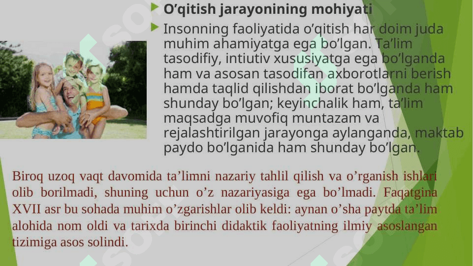 DIDAKTIKA TA’LIM NAZARIYASINING MOHIYATI 7