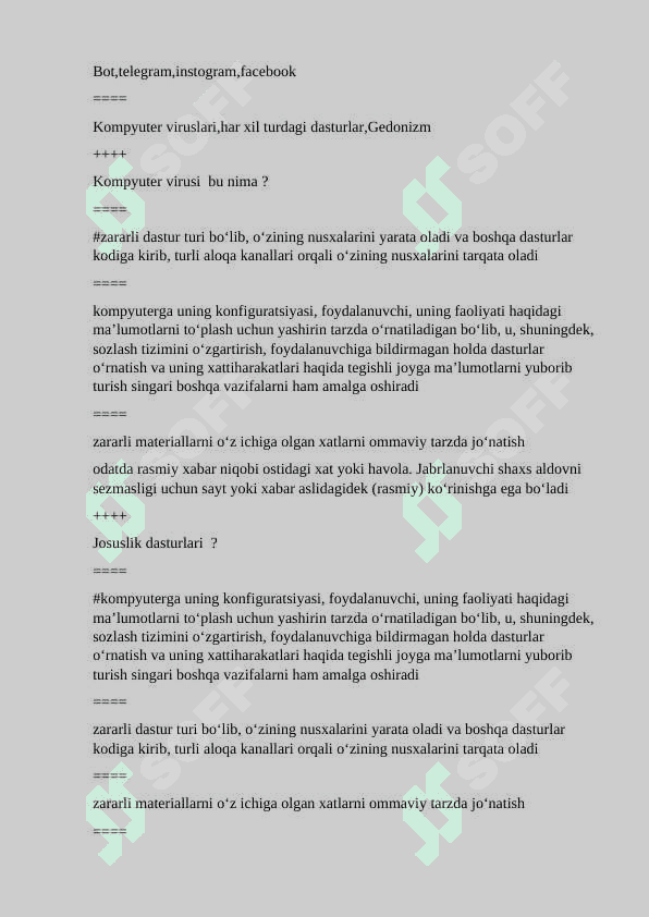 Mediasavodxonlik test savollar javoblari bilan birga 3