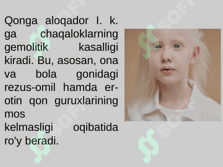 Irsiyat.Irsiy kasalliklar. Vitaminlarv va vitaminlar ularning bolalar organizmiga ta'siri 7