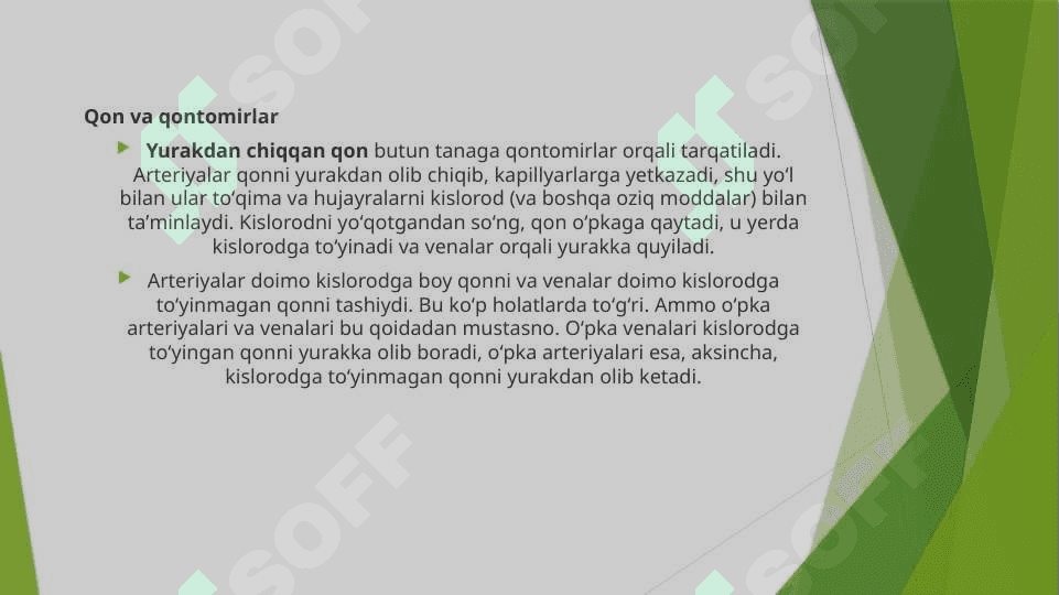 Qon aylanish sistemasining fiziologiyasi va boshqarilishi 2