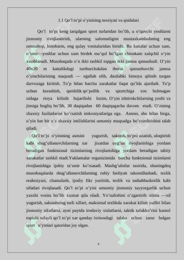 Qo'l  to'pi o'yin qoidalari 4