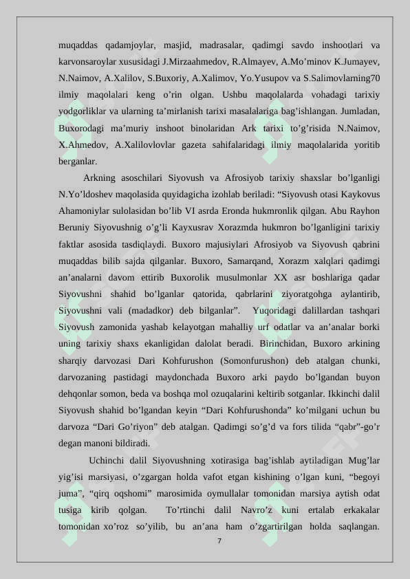 Mustaqillik yillari ilmiy nashirlarida O‘zbekiston tarixining yoritilishi 6