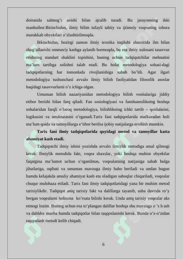 Tarixshunoslik tadqiqoti 6