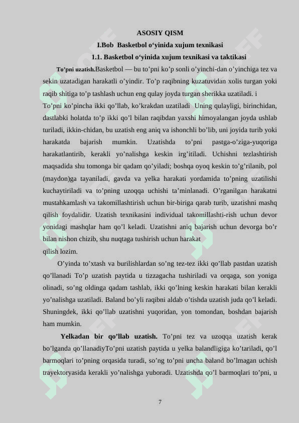 Basketbol o‘yini xujum o‘yini texnikasi va taktikasi 6
