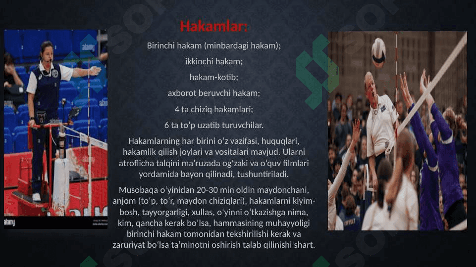 Voleybol va basketbol sport turlari bo‘yicha musobaqalarni o‘tkazish usullari va hakamlik qilish 3
