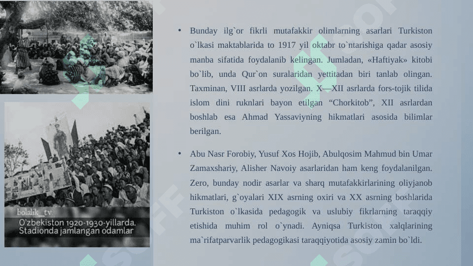 1920-yillarda O'zbekistonda maorif va madaniyat sohasidagi islohotlar 7