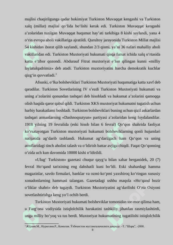 1917-YILGI FEVRAL INQILOBINING TURKISTON MINTAQASIGA TA'SIRI 8