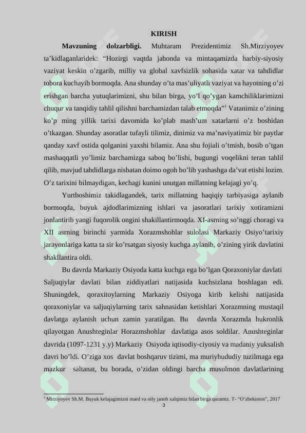 XIII-ASR BOSHLARIDA XORAZMSHOHLAR DAVLATINING SIYOSIY AHVOLI 3