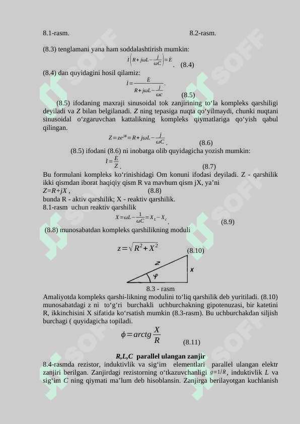 R, L va S zanjirlarning ACHX va FCHX hisoblash 2