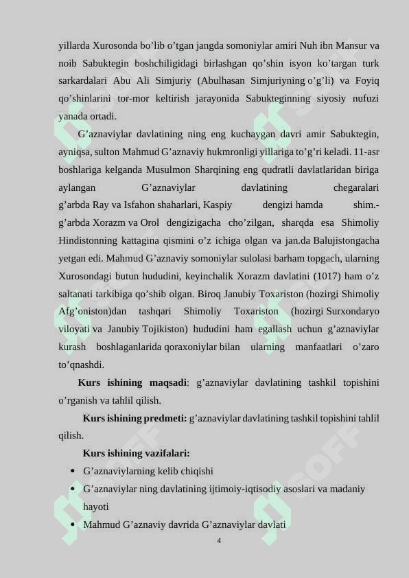 G’AZNAVIYLAR DAVLATINING TASHKIL TOPISHI 4