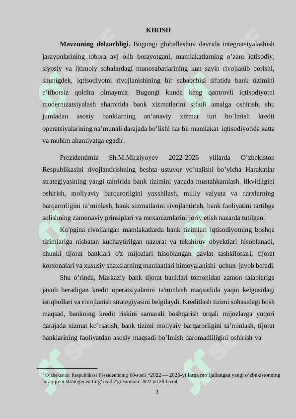 Banklarda kredit riskini boshqarish va uni takomillashtirish 3