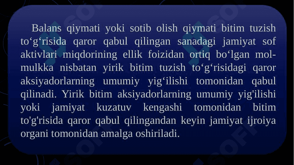 Aksiyadorlik jamiyatlari tomonidan yirik bitimlar tuzish 4