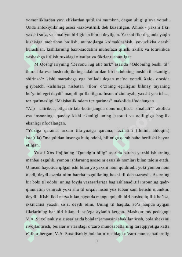 Muloqotning rivojlanishida ijtimoiy muhitning roli 7