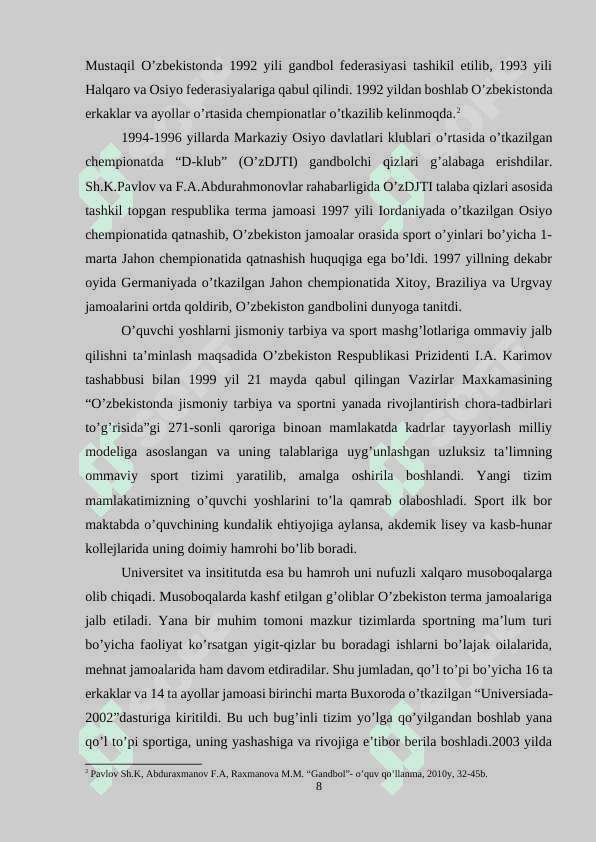 Himoyada individual taktikani rivojlantirish (qo’l to’pi misolida) 8