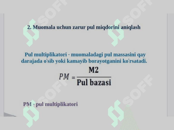 Pul muomilasi va pul massasi 7