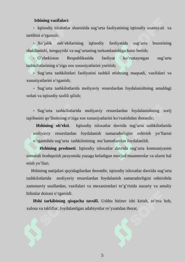 TAVAKKALCHILIKNI   KAMAYTIRISHDA   SUG’URTANING AXAMIYATI 5