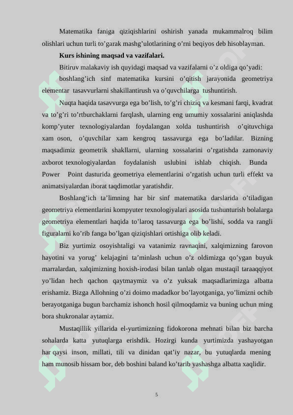 Turli yosh guruhlarda geometrik  shakl va figuralar haqidagi tasavvurlarni shakllantirish 5