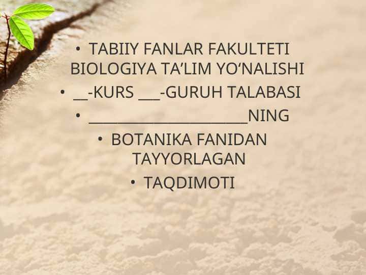 O’SIMLIKLARNING VEGETATIV KO’PAYISHI