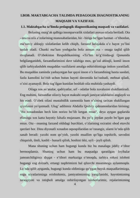 Maktabgacha talimda pedagogik diagnostika va korreksiya 4