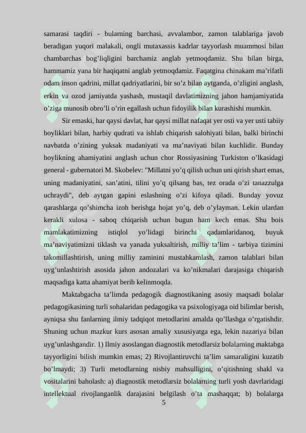 Maktabgacha talimda pedagogik diagnostika va korreksiya 5