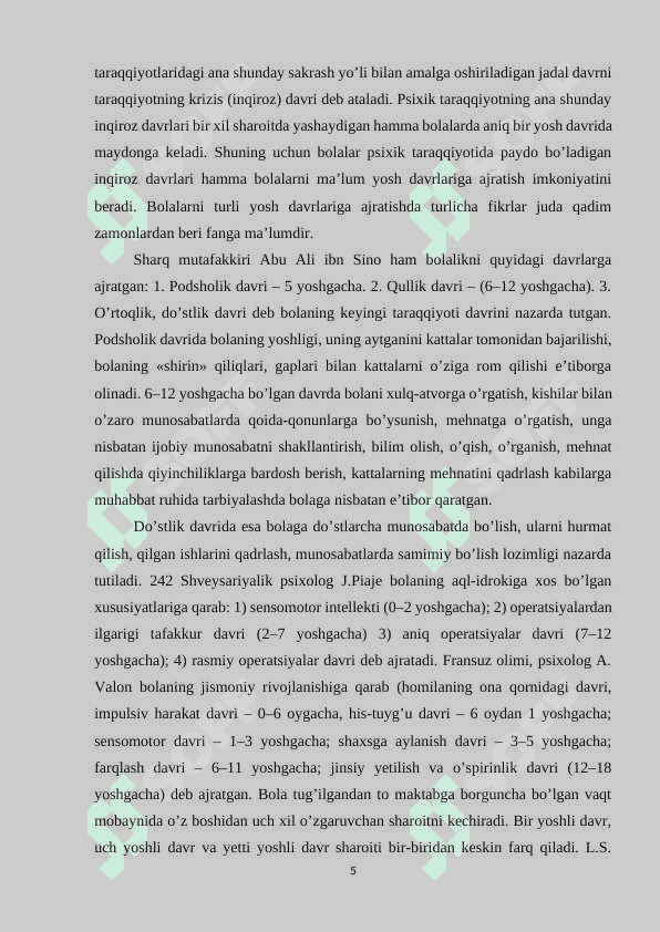Maktabgacha yosh davrida psixik rivojlanish xususiyatlari 5