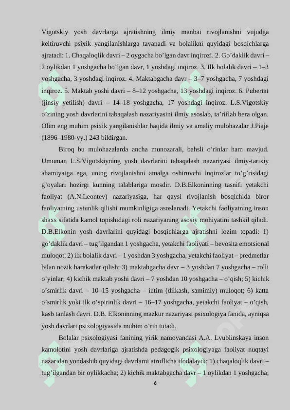 Maktabgacha yosh davrida psixik rivojlanish xususiyatlari 6