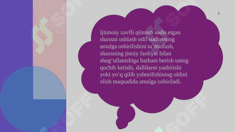 Ijtimoiy xavfli qilmish sodir etgan shaxsni ushlash vaqtida 6