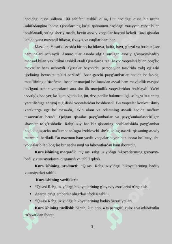 “QISASI RABG’UZIY”DAGI HIKOYATLARINING G’OYAVIY-BADIIY XUSUSIYATLARI 3