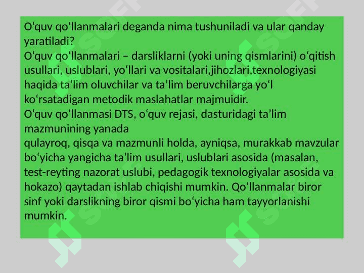 Boshlang’ich sinf darsligi va qo’shimcha qo’llanmalarning roli vazifalari 4