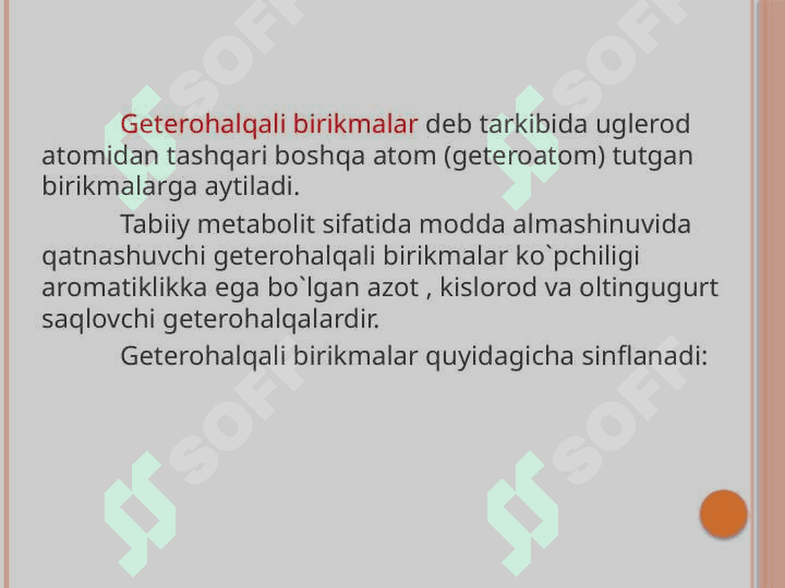 Geterohalqali birikmalar 2