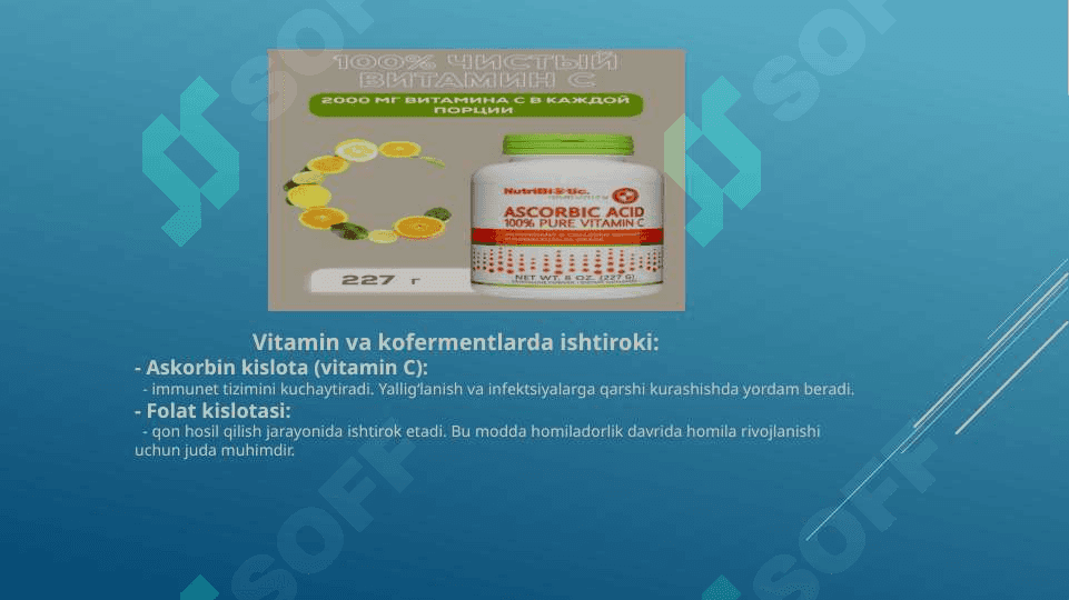 Karbon kislotalarning tibbiyotdagi ahamiyati 4