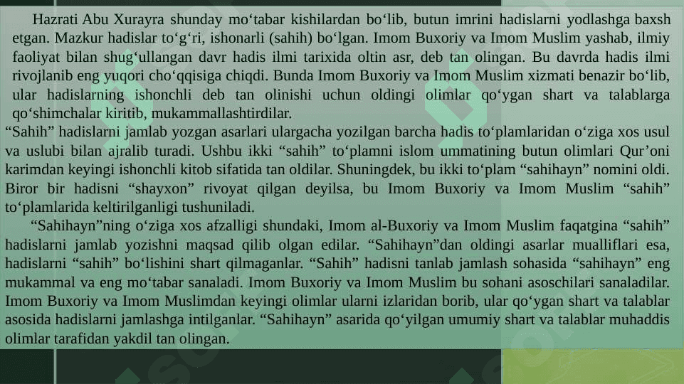 Hadis ilmining paydo bo‘lishi 4
