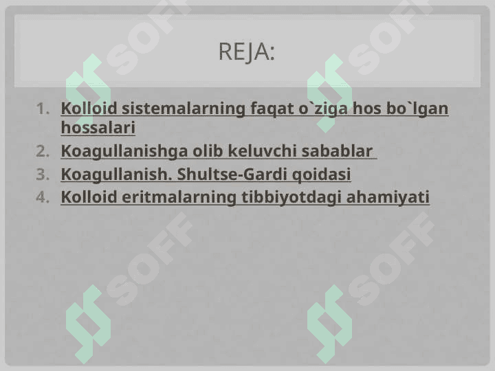 Kolloid sistemalarning molekulyar kinetik va spesifik xossalari 2