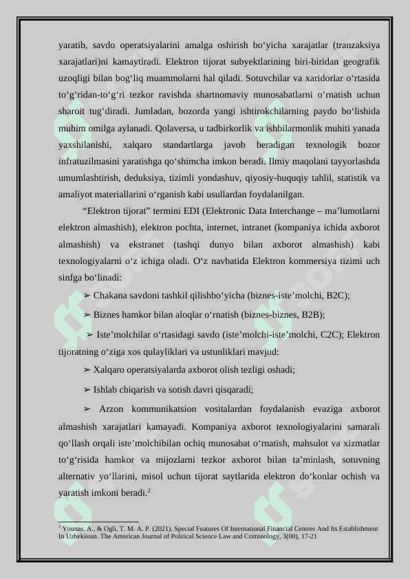 Elektron tijoratda huquqiy mas'uliyat masalalari. 5