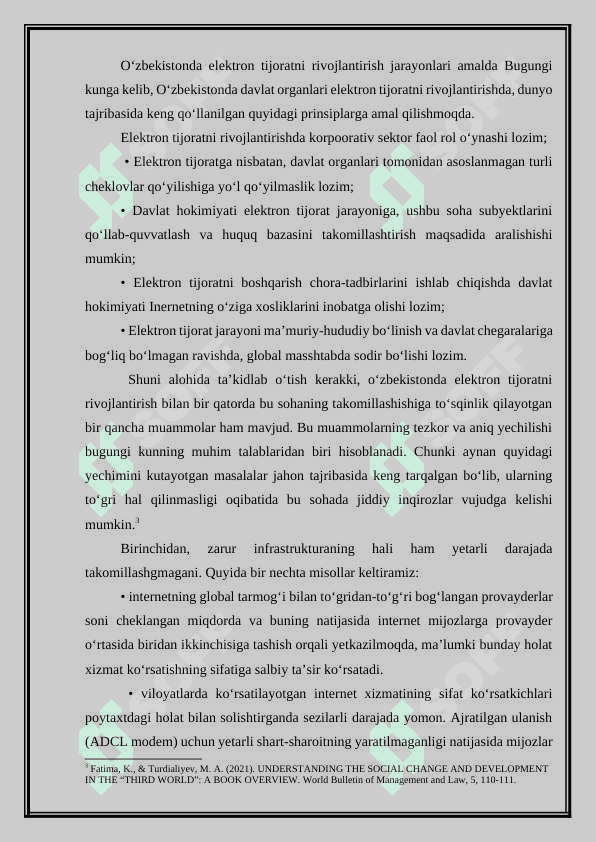 Elektron tijoratda huquqiy mas'uliyat masalalari. 6