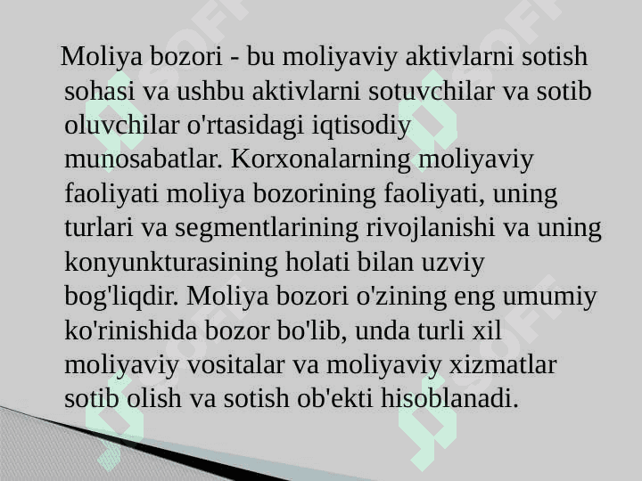 Moliyaviy bozorlar 4