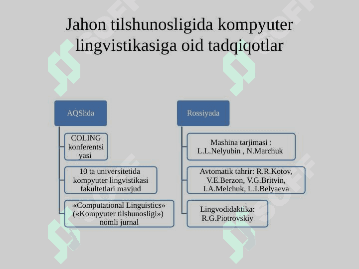 Jahon kompyuter lingvistikasiga oid tadqiqotlar 8