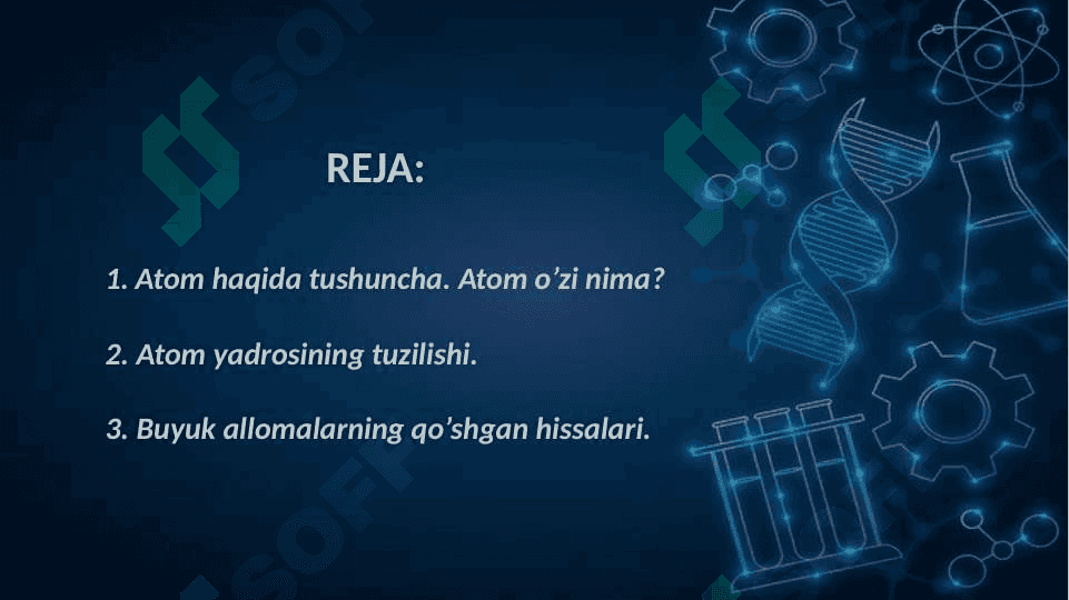 ATOM YADROSINING TUZILISHI VA XOSSALARI 2