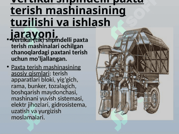 pasta hosilini terib olishda qo`llaniladigam zamonaviy mashinalar 7