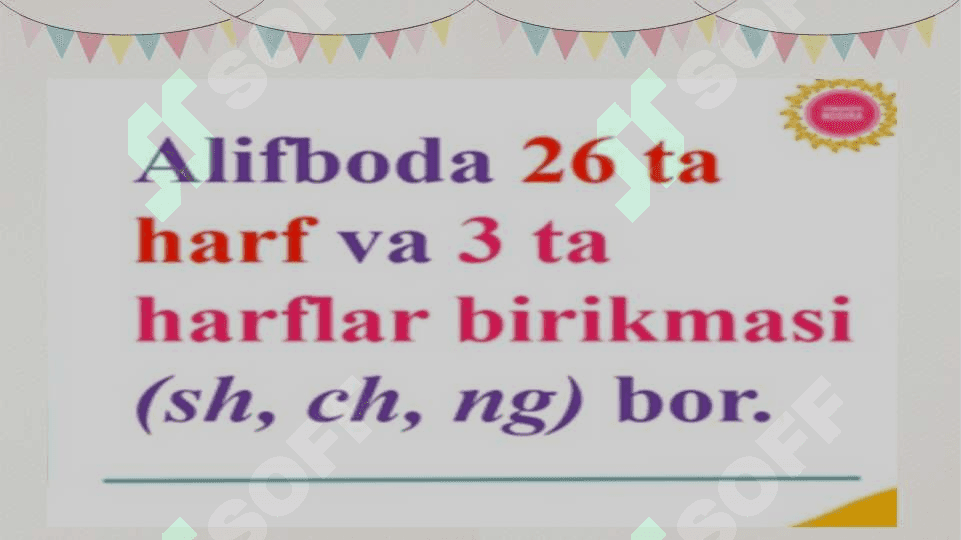 Unli harflarga oid ko'rgazmali qurollar tayyorlash 3
