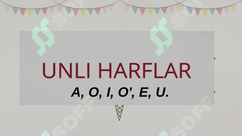 Unli harflarga oid ko'rgazmali qurollar tayyorlash 4
