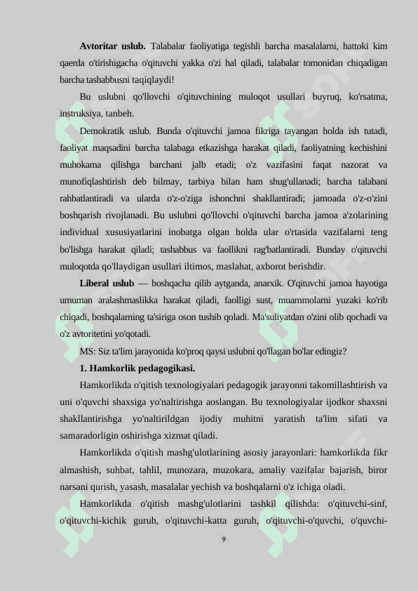NAZOKAT VA TAKTIKA MUAMMOLARI 8