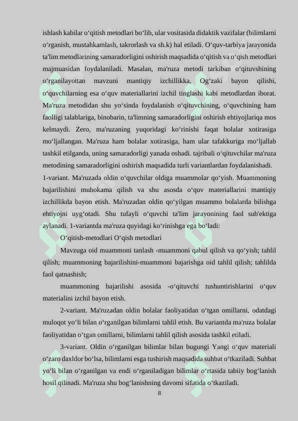 Savod oʻrgatish darslarida koʻrgazmali vositalardan foydalanish 8