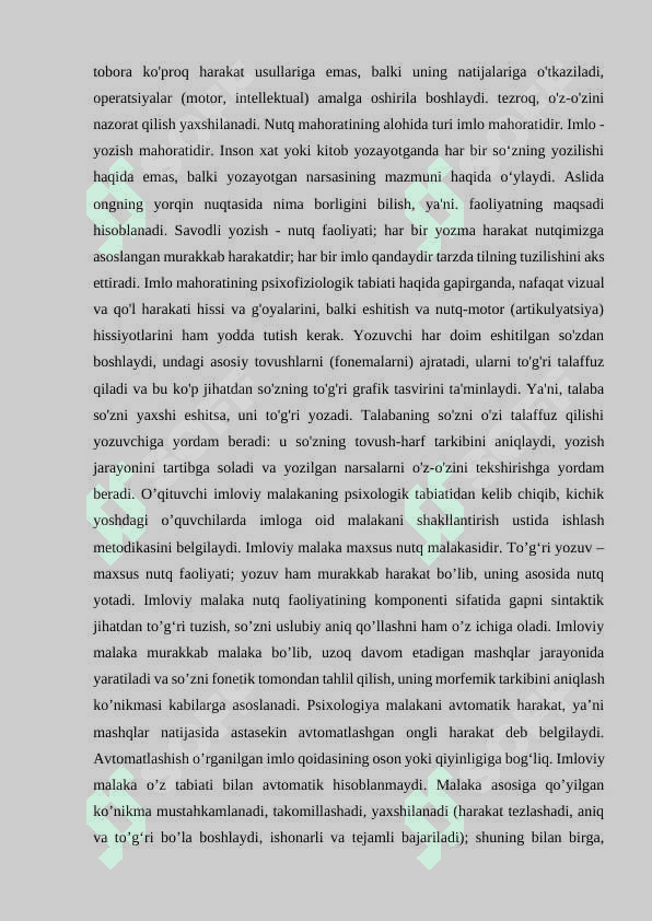 Orfografiya qoidalari ustida ishlash texnikasi 6