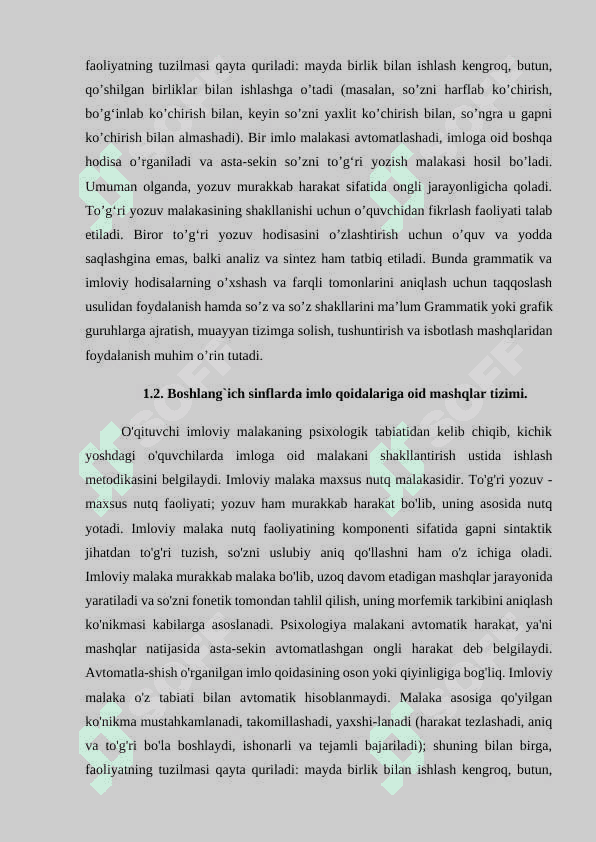 Orfografiya qoidalari ustida ishlash texnikasi 7
