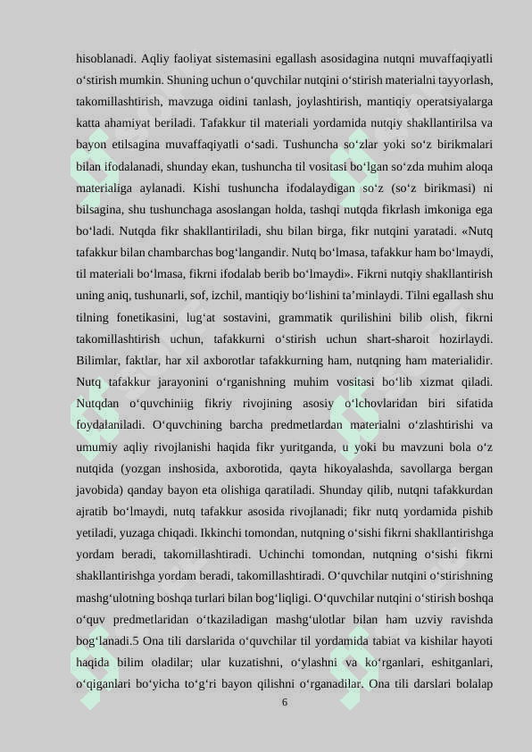 Bogʻlanishli nutq va uni oʻstirish vazifalari 6